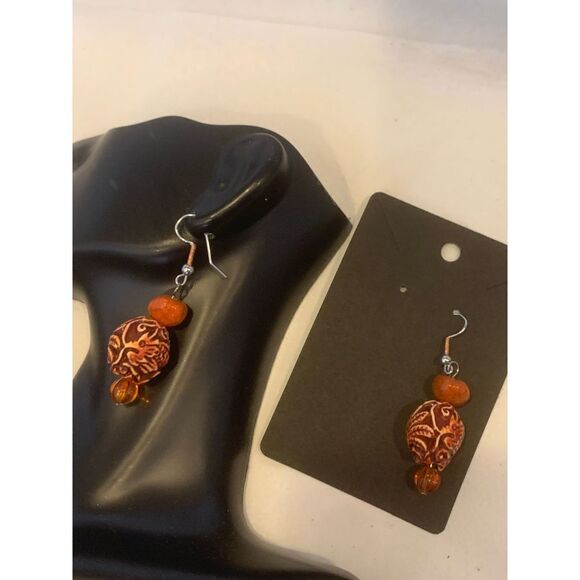 Handmade Beaded Earrings  - Picture 4 of 4